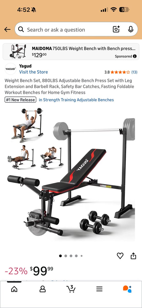 dalton00's tweet photo. @amazon excuse me what!?? What am I ordering? Because I want a weight bench not what’s “in the box” https://t.co/ArpyAYDuAD https://t.co/iwIFrAUstc