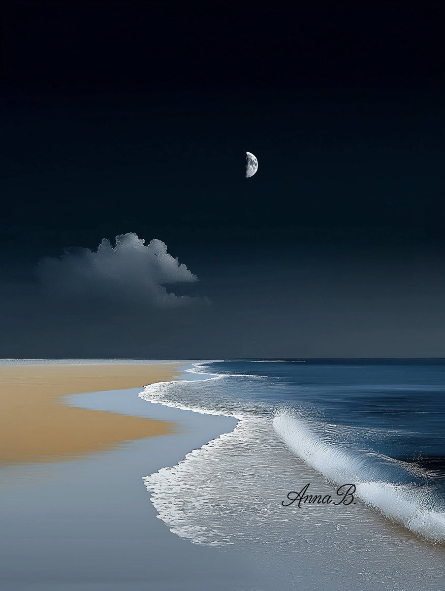 Aurora41155547's tweet image. Good night!

Beach Under the Moonlight
#Art #Nature