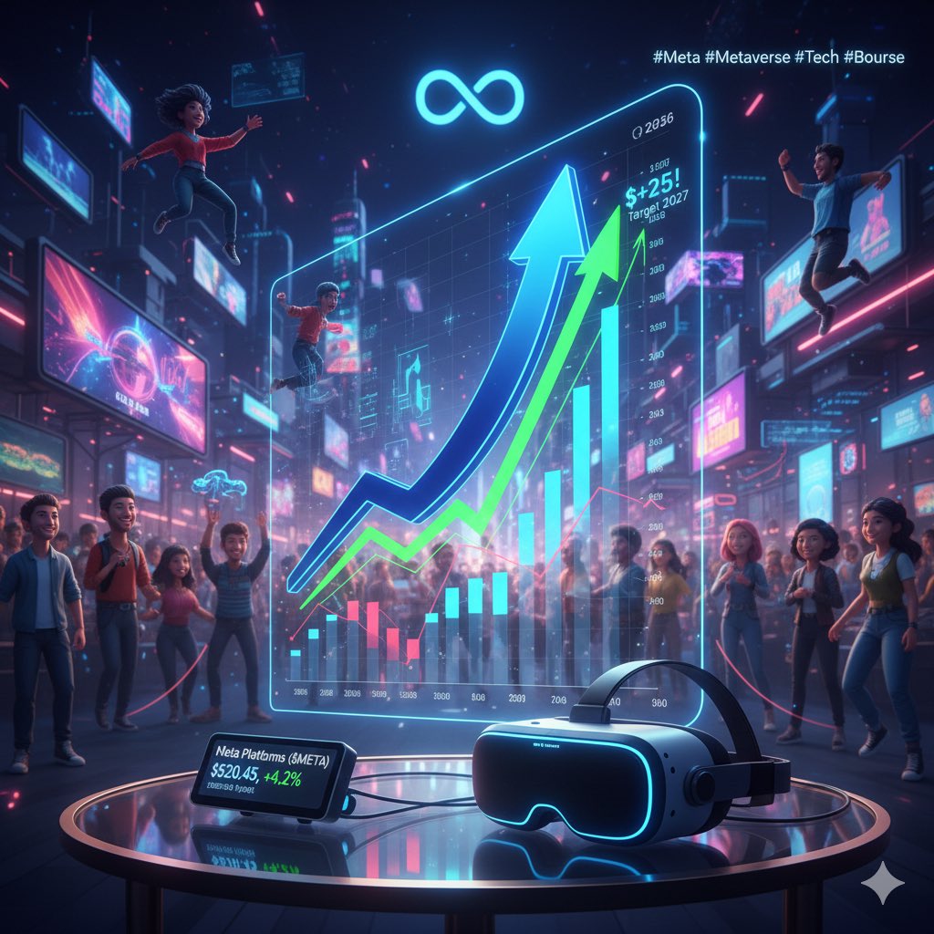 CryptoAP's tweet image. Meta ($META) : Le futur du Metaverse est en marche ! 🚀 Avec des résultats solides sur le Réel et des investissements colossaux qui commencent à porter leurs fruits sur le Virtuel, la vision de Zuckerberg se concrétise.L'action prépare son prochain saut. #Meta #Metaverse #Tech