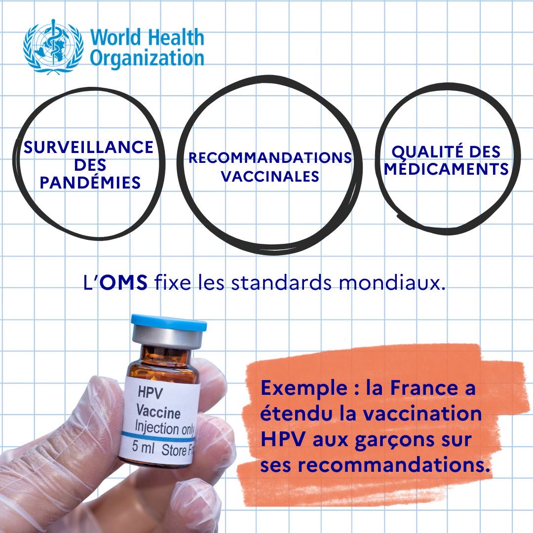 FranceONUGeneve's tweet photo. Health is everyone’s concern. Pandemics know no borders.

@WHO monitors pandemics and facilitates rapid, coordinated responses.

It provides #health recommendations &amp; reliable information, sets guidelines for drug safety, food safety, &amp; more.

Let’s choose science &amp; cooperation. https://t.co/BZxkBBCNSW