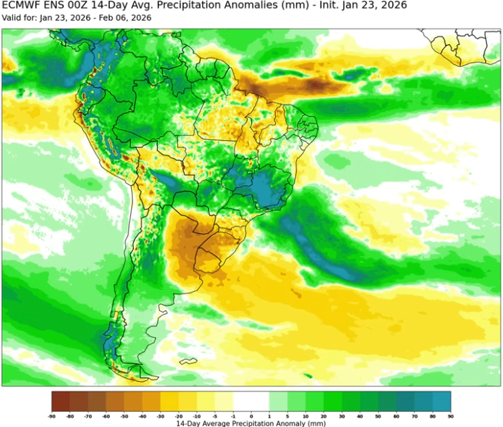 EdoWeatherman's tweet image. En observación y seguimiento.

Sin ánimo se alarmar como algunos suelen creer, sugiero poner un ojo a la primera semana de febrero y la posibilidad de un evento de lluvia fuerte y anormal para la fecha en la zona centro-sur. 
Tengo claro que faltan 10 días, pero no deja de ser…