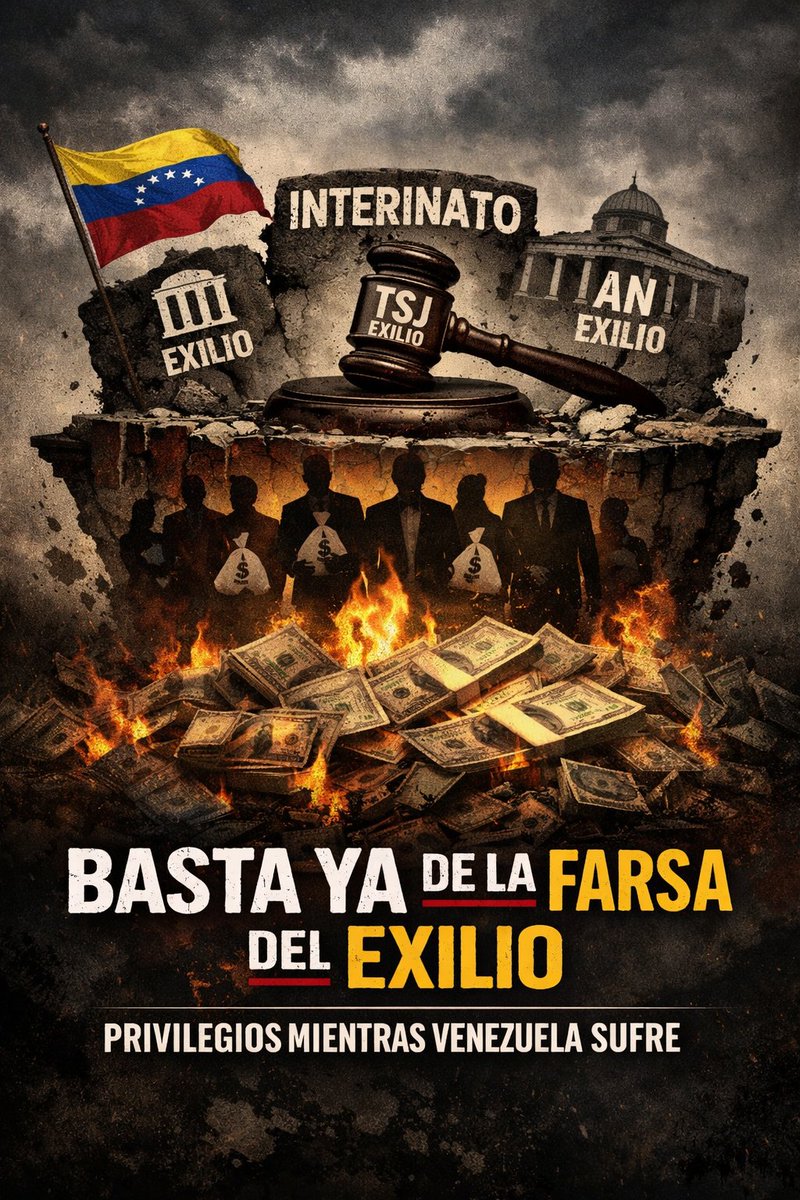 ramn_camargo's tweet image. A LOS VENEZOLANOS:

Basta ya de la farsa del exilio: AN, TSJ e interinato como lastre político.

🧵👇🏼
