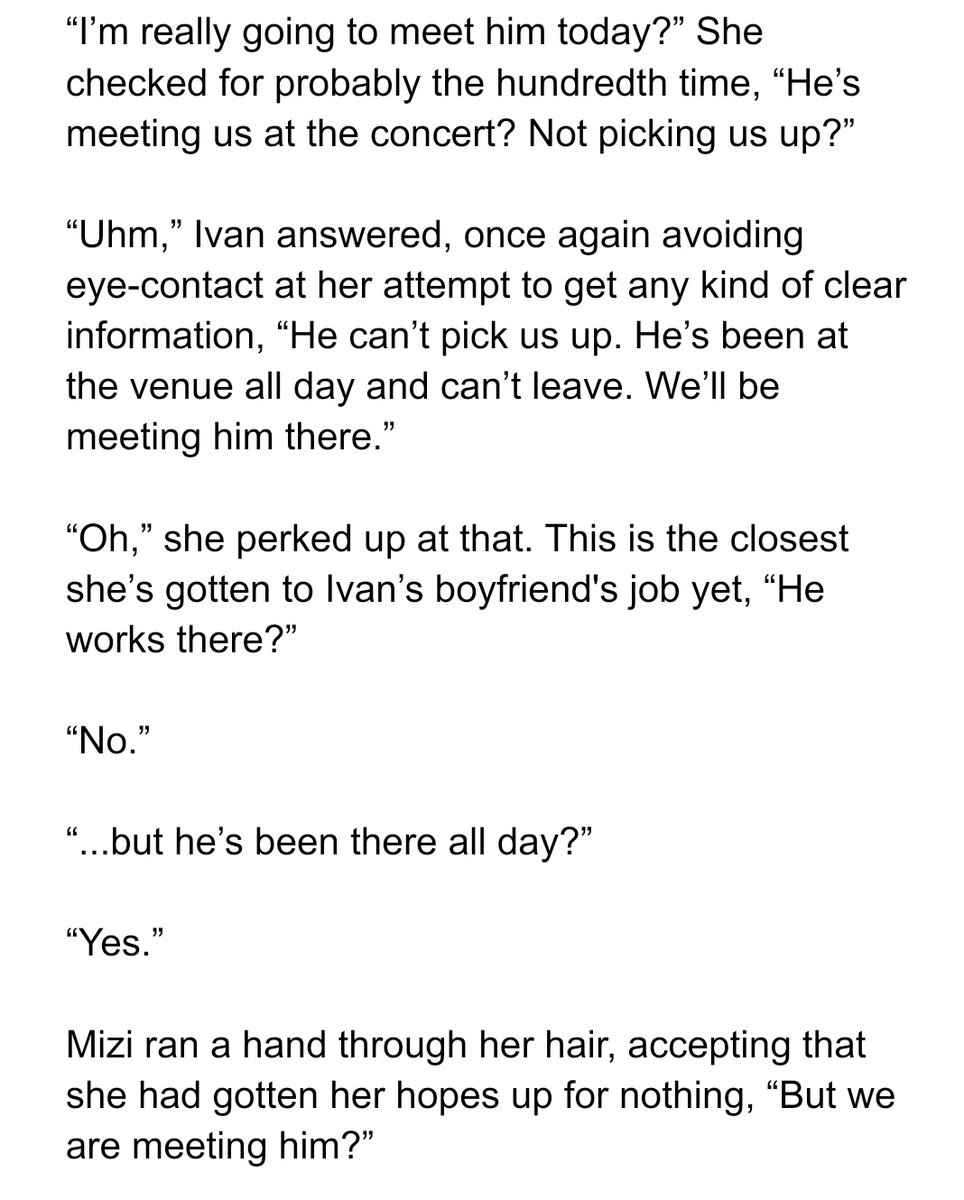 spht1s's tweet photo. snippet of one of the last chapters of the tiiv idol x fan au

our one mizi pov chapter !! ivan finally introducing mizi to his boyfriend (kind of)

[4/4] https://t.co/xihXvfFI2w