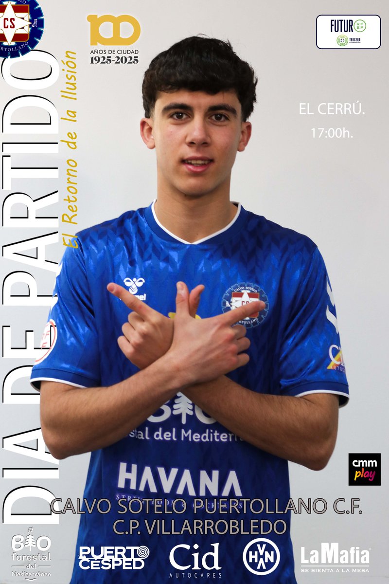 cspuertollanocf's tweet photo. ⚽️DÍA DE PARTIDO
@cspuertollanocf 🆚 @CPVillarrobledo 

🏆3ªRFEF (jornada 19ª).
⌚️17:00h.
🏟️El Cerrú.
📺@CMM_Play https://t.co/ZfJNYS1WOo