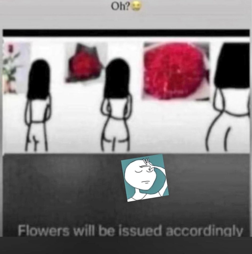 Flower will be issued accordingly 🫷