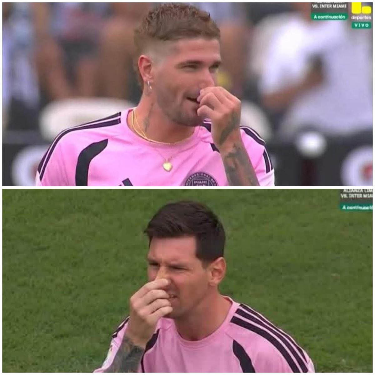 Los jugadores de ínter Miami no aguantan el olor , es difícil jugar así 🤢🤮💩