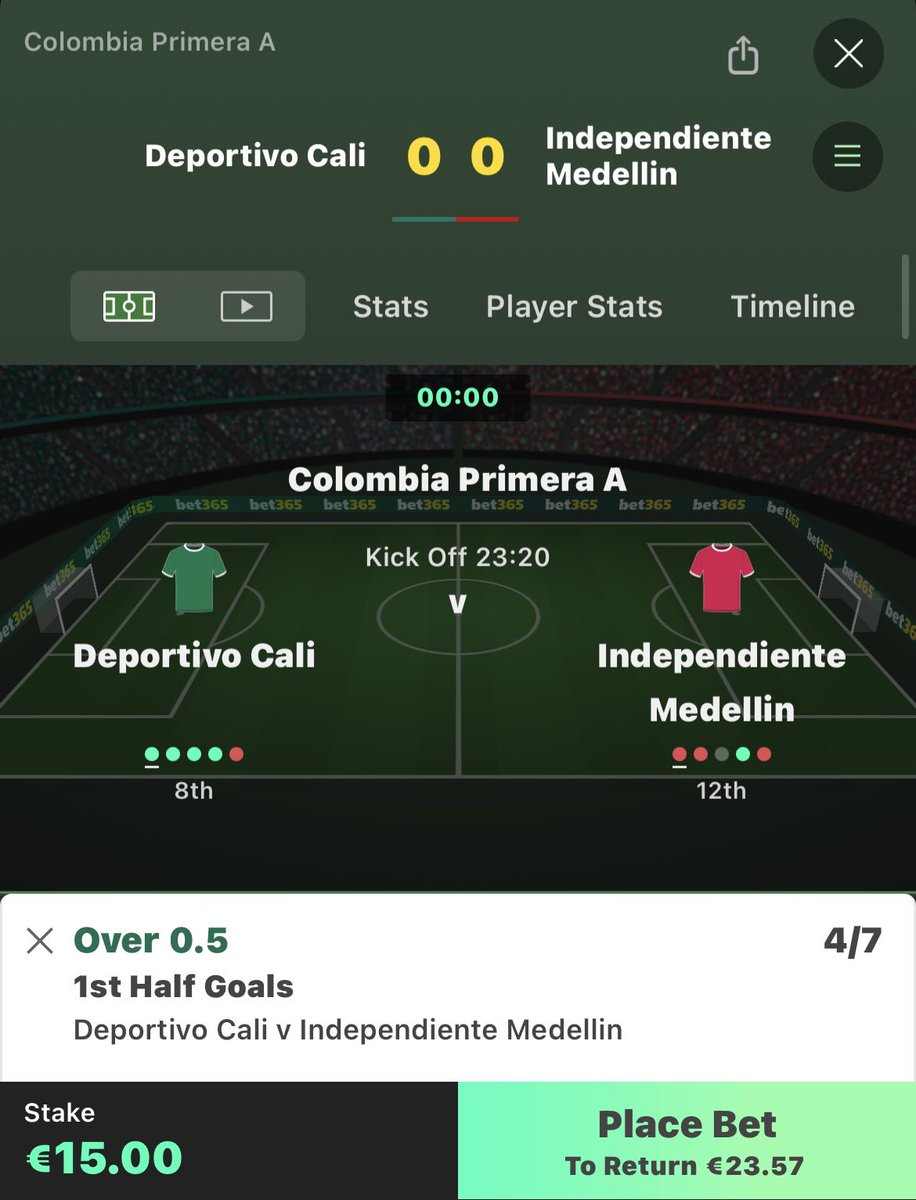 BET 1 - COLOMBIA 🇨🇴 

£15 LADDER 🪜