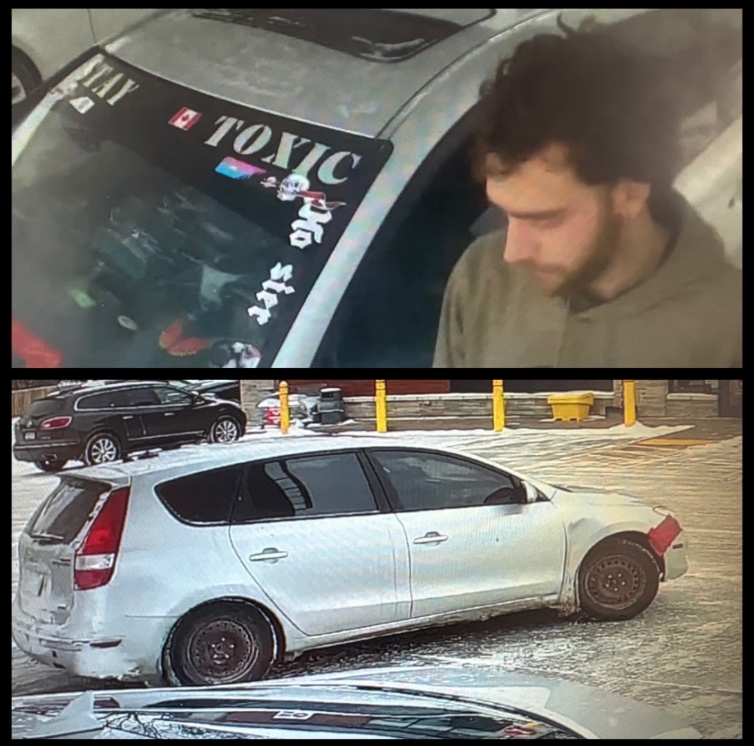 HPS officers are investigating a theft from January 18th involving the male suspect shown below who was operating this vehicle. Anyone with information on his identity is asked to contact HPS or <a href="/CrimeStoppersGB/">Crime Stoppers GB</a>.