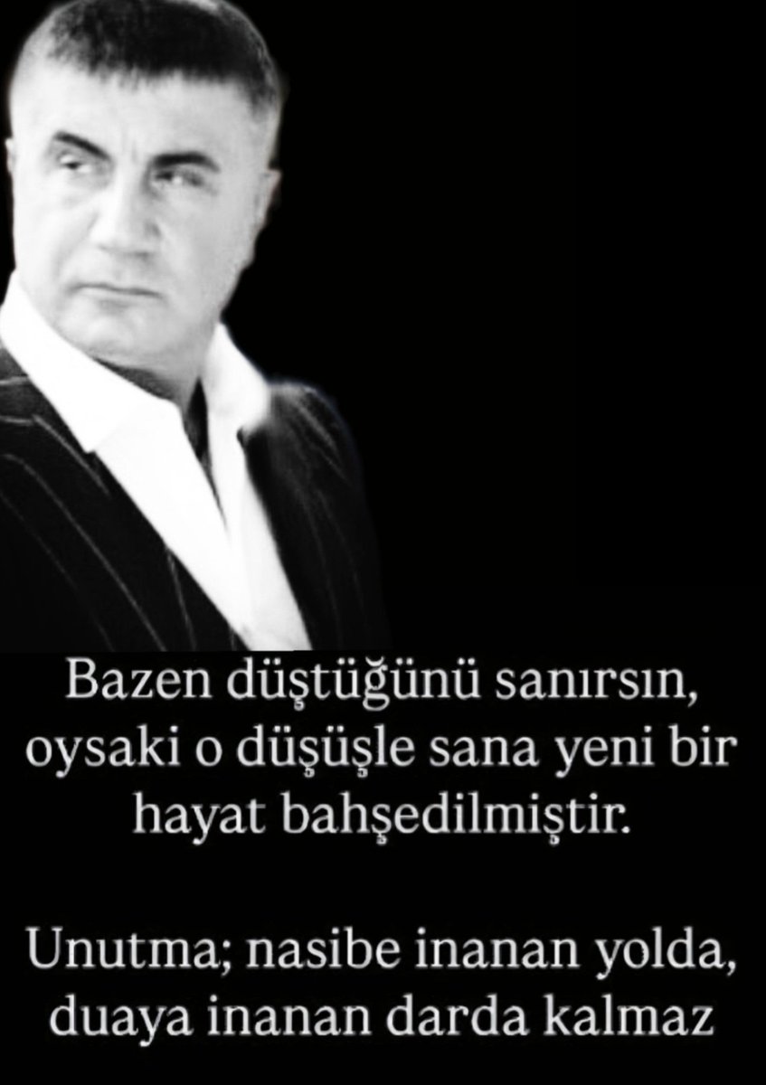 "ZEKAYA YENİLECEKSİNİZ" derken şaka yapmıyordu Sayın Reis Sedat Peker. 
Nasıl oldu da birdenbire ayağa kalktı, parladı bu adam diye düşünür bazen etrafındakiler. Hissedersin onu. Ama bilmezler ki onlar senin düştüğünü sandığında, sen aslında orada planlı ve projeli bir şekilde