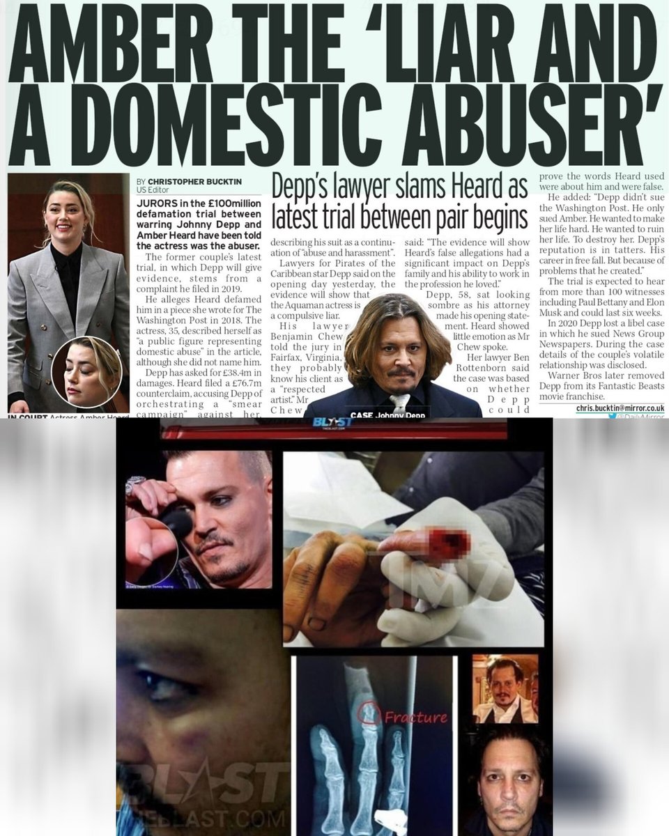 Repeat after me:

AMBER HEARD IS A LIAR AND AN ABUSER
AMBER HEARD IS A LIAR AND AN ABUSER
AMBER HEARD IS A LIAR AND AN ABUSER