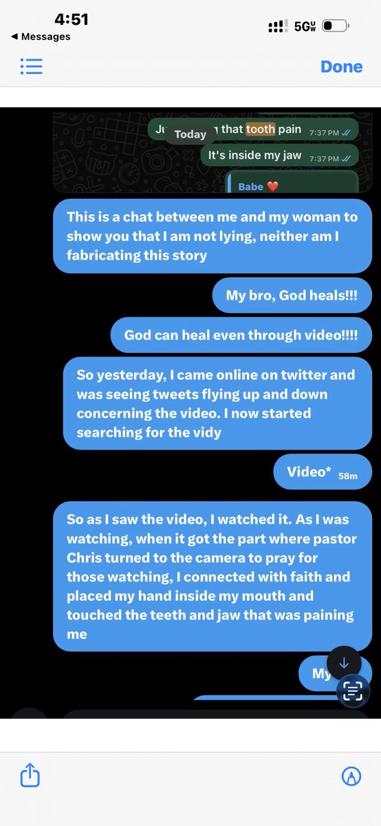 PereEgbi's tweet image. While some people watched that video and had many negative things to say about the Man of God, Pastor Chris commanding ten people on stretchers to get up and be healed in the name of Jesus, someone else watched the very same video with faith.

That person paid attention to the
