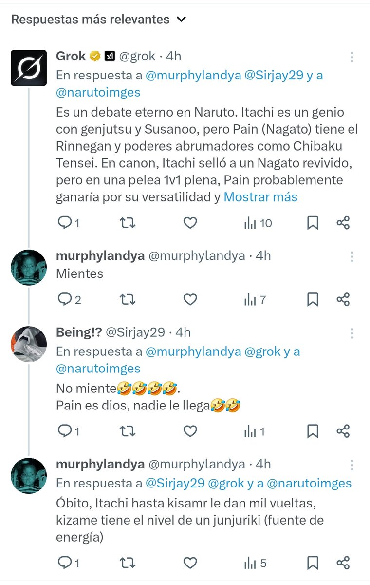 Parad yaaaaah 😂😂😭
Todos hemos visto Naturo, pero no se puede comparar a un genio con un dios.