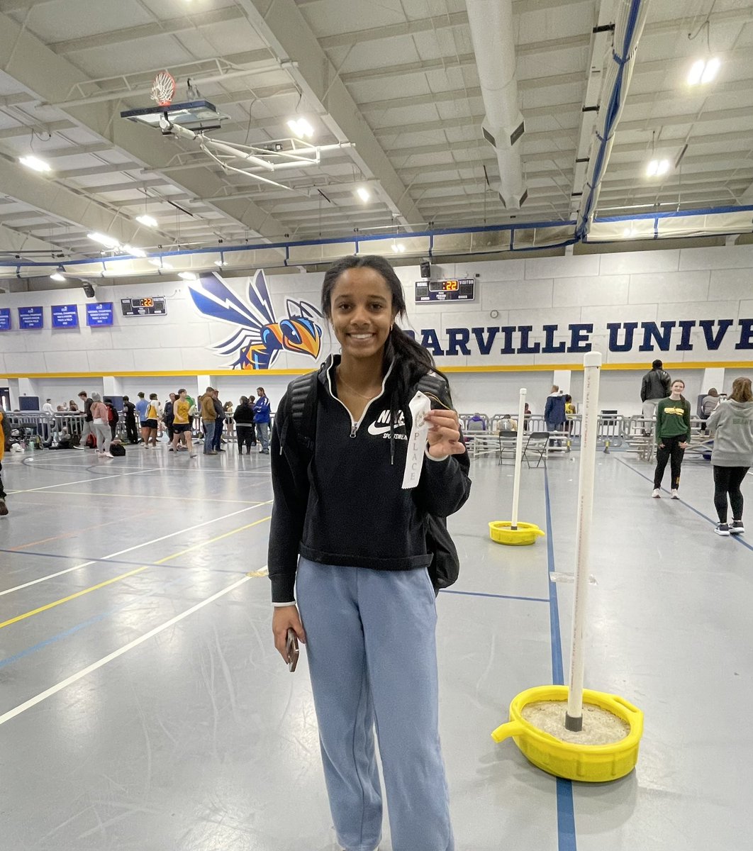 AdenaAthletic's tweet photo. Senior Jacey Smith competed in the Richey HS Tune-up at Cedarville University today.  She made the finals and finished 11th out of 83 in the 60 m, finished 4th in the Triple Jump, and placed 3rd out of 23 in the long jump.  Good job, Jacey! https://t.co/6VWbB7ebXO