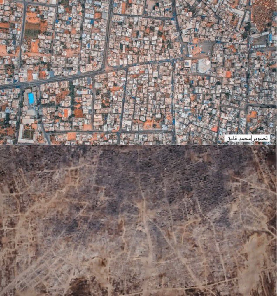 Abu_Salah9's tweet image. What these new satellite images reveal is pure horror.

Israel did this to Gaza