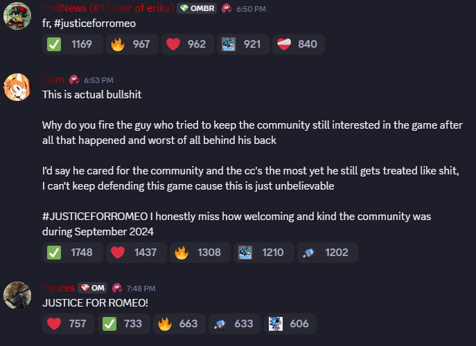 EsperSystem's tweet photo. Outcome Memories content creators risk their roles to speak out agaisnt Romeo being fired
#JUSTICEFORROMEO https://t.co/9IHhVmI1j9