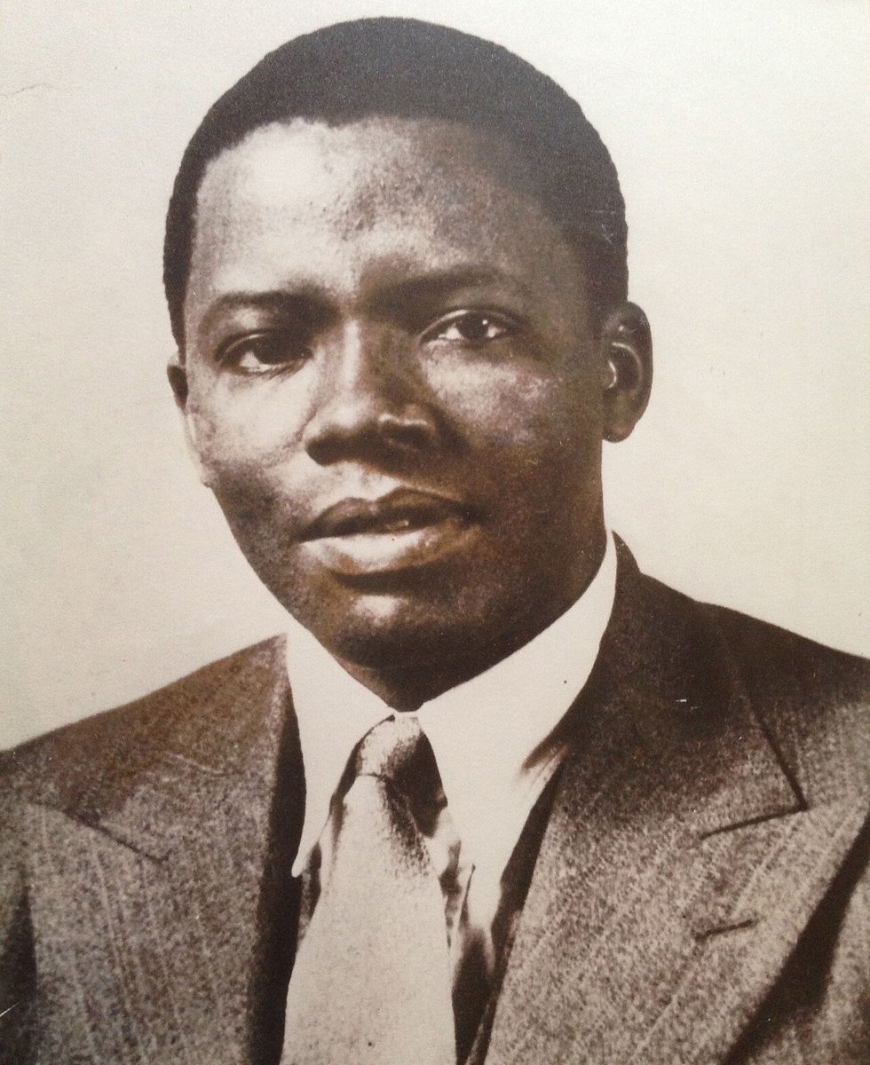 Former President Thabo Mbeki's Uncle, Michael Mosoeu Moerane (1904 - 1980) circa 1926. Moerane was choral music composer and the first Black South African to write a symphonic poem, in 1941. He also earned a Bachelor in Music from UNISA in 1941. Image Source: The Times Do Not