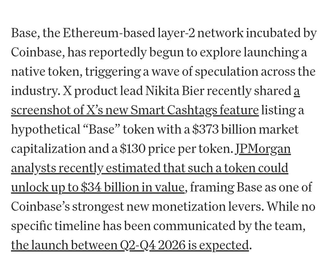The launch of $BASE is becoming very interesting.