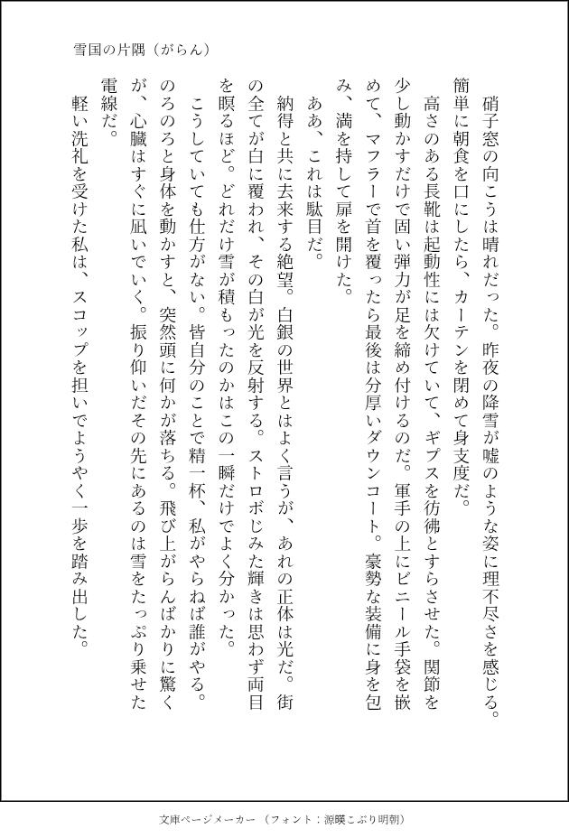 ！！沢山雪が降ったよ！！

二次創作ではなく備忘録です。