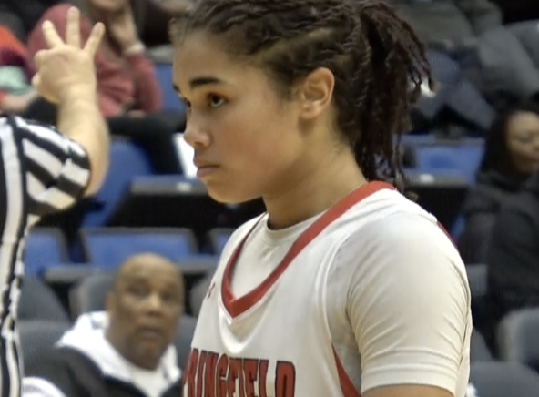 Channel1450com's tweet photo. Springfield's defense locked down Southeast while Malorie Harris and Aniyah Rhinehouse combined for 39 Senator points. 
Highlights from Springfield High's girls City title win in the Foot and Ankle Center of Illinois Game of the Week
https://t.co/P1QEl5zgBr https://t.co/RNhbtPumtF