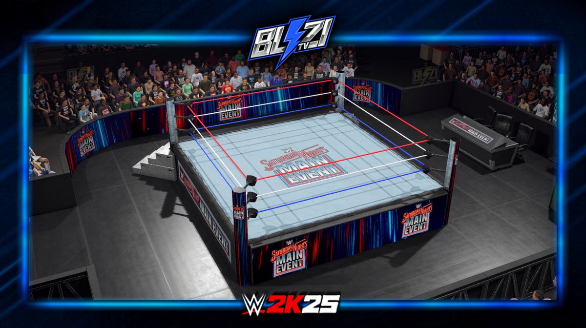 BliziTV's tweet image. 🚨 NEW UPLOAD ON #WWE2K25 COMMUNITY CREATIONS ! 

✭ #SaturdayNightsMainEvent ‘26 Arena (MOST ACCURATE)

➡️ Available on ALL PLATFORMS (PS4, PC, Xbox One, PS5, Xbox Series X/S) in « Show » &amp;amp; « Arena » sections ! 

🔎 Search Tags : BliziTV - SaturdayNightsMainEvent - SNME26

ENJOY