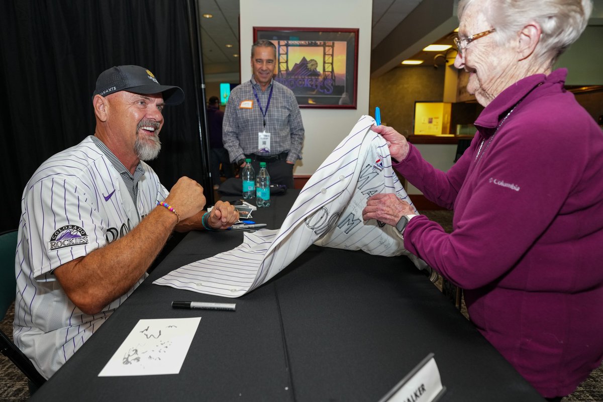 Rockies's tweet image. Hey Rockies fans, thanks for showing out today at Rockies Fest 🫶

With your help, we raised more than $150,000 for the Colorado Rockies Foundation which benefits our region's underprivileged and at-risk youth.