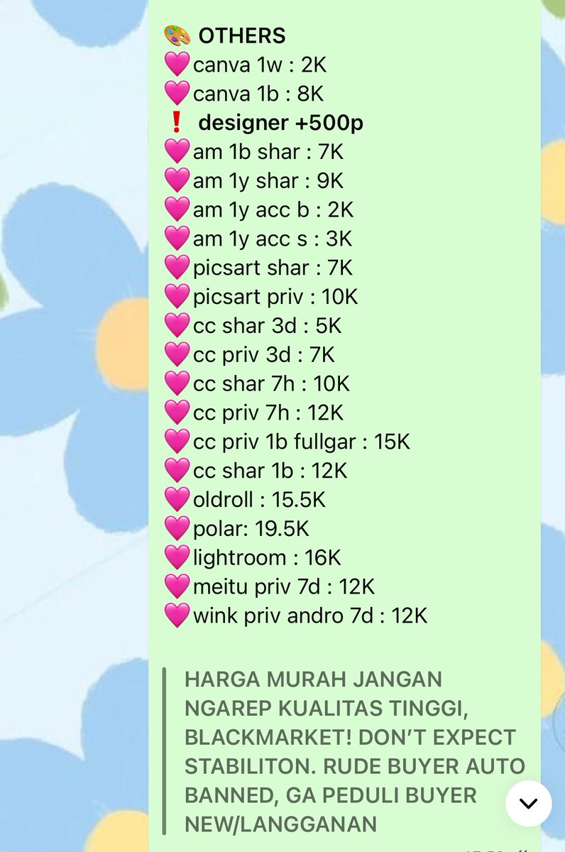 juql_netflix's tweet photo. ⚡️promo gede-gedean menjelang payday sale. sebarin ke temen2 kaliann yg perlu apps inii. stockk terbatass!! ga semua stock aku promoin, gercepp bookingg🔥 
lgsg claim ke wa ajaa
https://t.co/QtocLnngev
#zonauang️ #zonajajan #paydaysale #promotwt https://t.co/txVjeYXbgA