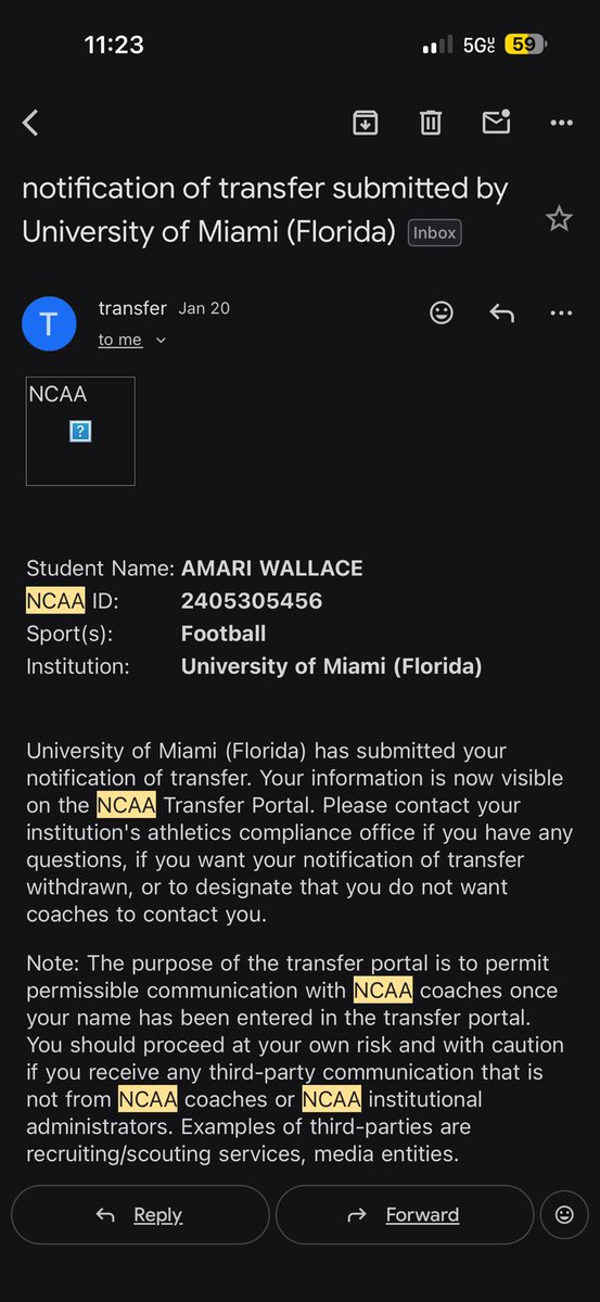 Amari Wallace tweet media