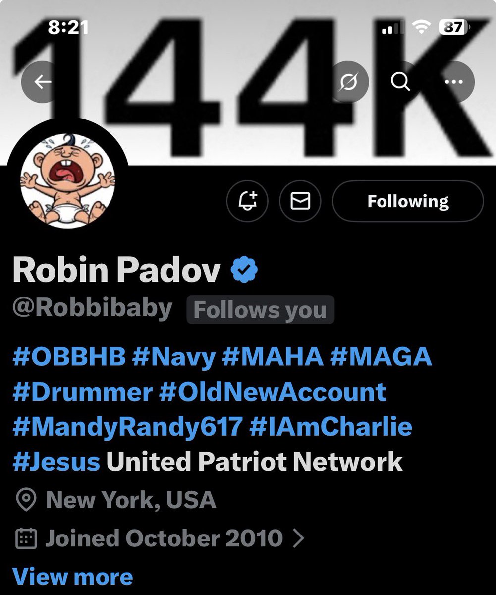 We have a new member. Please let’s welcome Robin by following, and sharing this message, glad to have you in our community.
 <a href="/Robbibaby/">Robin Padov</a>  🤝🇺🇸