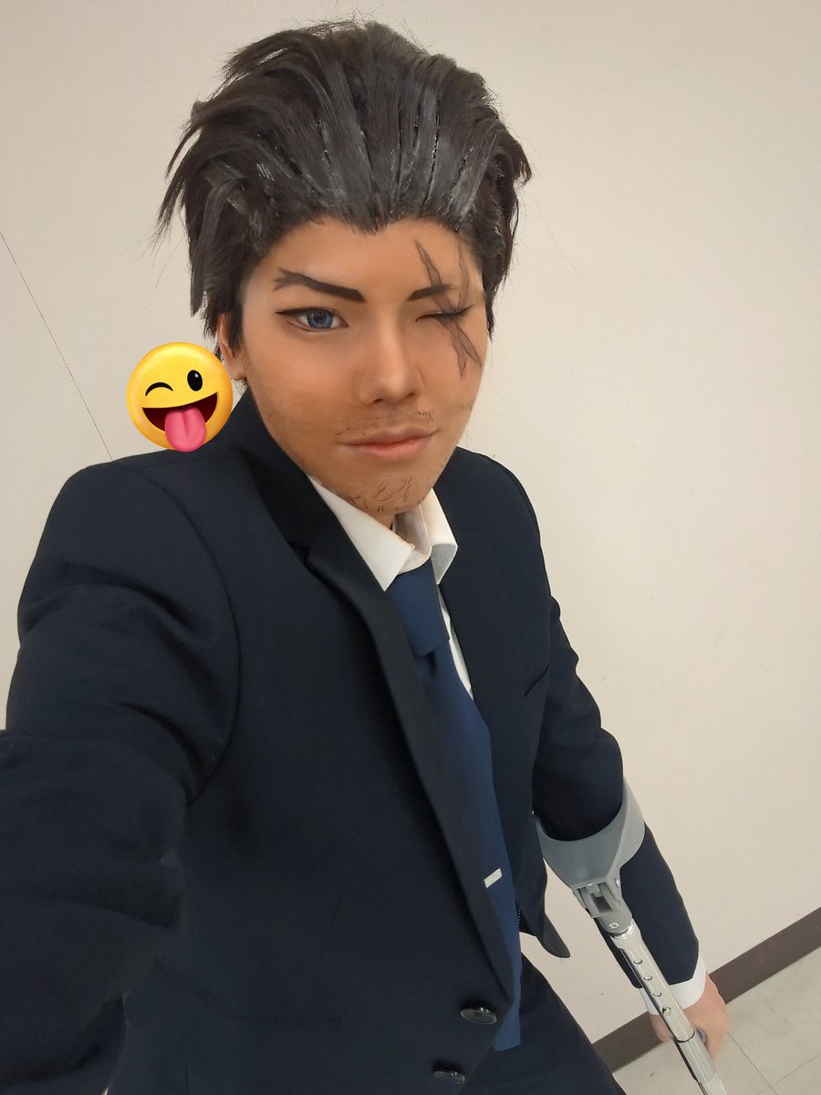 コスプレ⚠

髭消える笑
長野で小五郎といます✌️
風でウィッグはやばいです（）
フォロワーさん是非お会いしましょ〜！！
 #アコスタ池袋