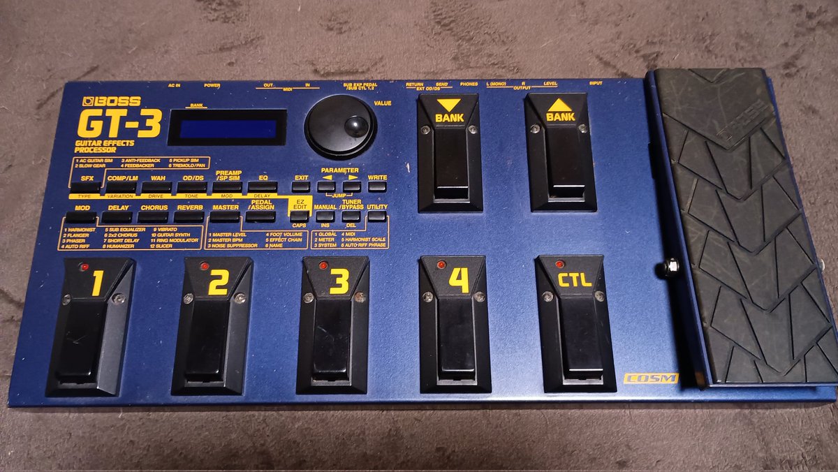 いにしえの機材、でっかいのでとうとう手放しました🐱
#エフェクター #マルチエフェクター #ギター