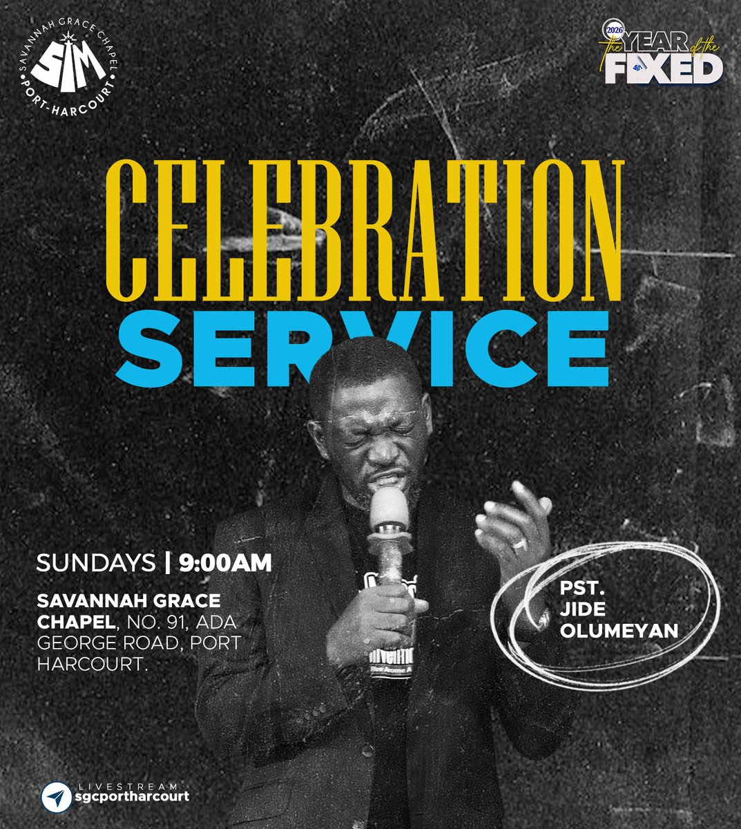 "We are crossing into a new year and everything will be far far better; things will be far far better because in this the year we are entering into the labor of Christ."

Join us in Celebration Service this morning from 9:00AM at SGC Port Harcourt!