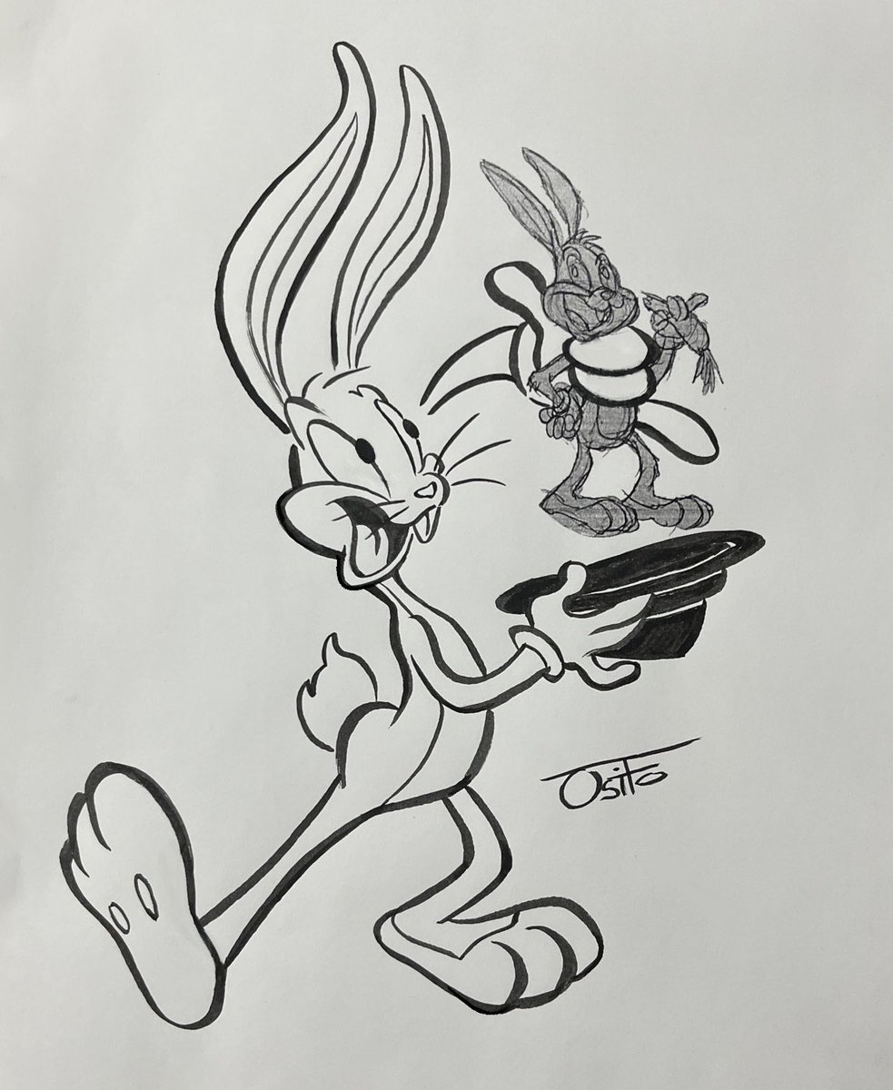 The bunny’s out of the fedora…