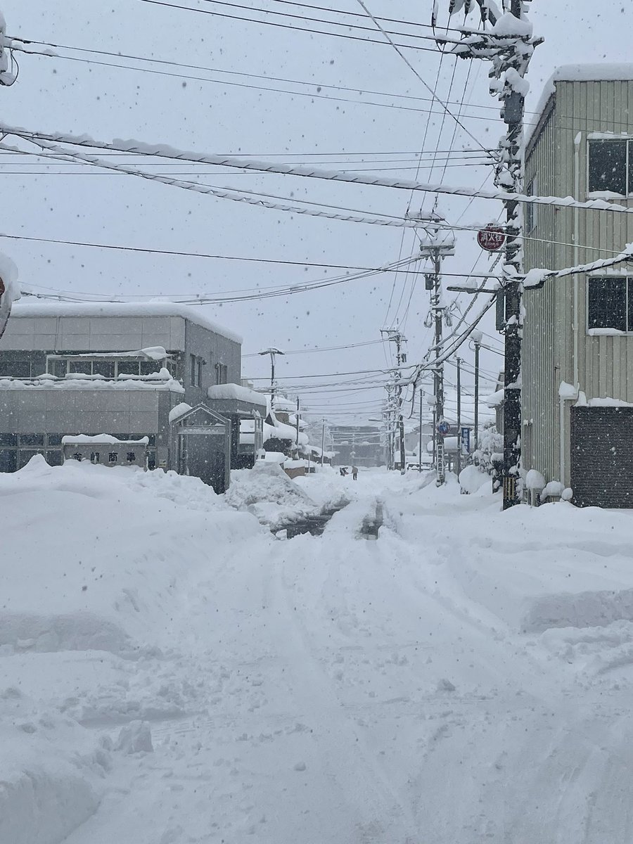 金沢市内、ここまでの雪は久しぶり。