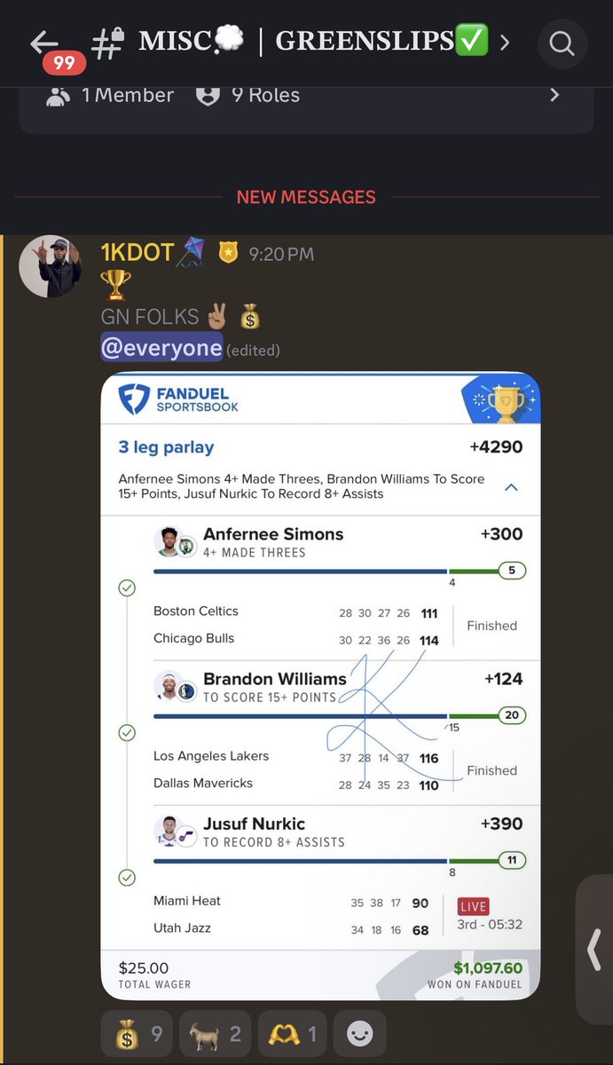 Another BIG hit in the discord just cashedddd by 1K Dot 🔥💰✅ 

And the play was given for FREE ‼️ <a href="/TheFundFlippers/">The Fund Flippers’ Den</a> <a href="/GoldieCapone_/">G🍋LDiE</a>  discord.gg/Qv5xwEKSW

#GamblingX #GamblingCommunity