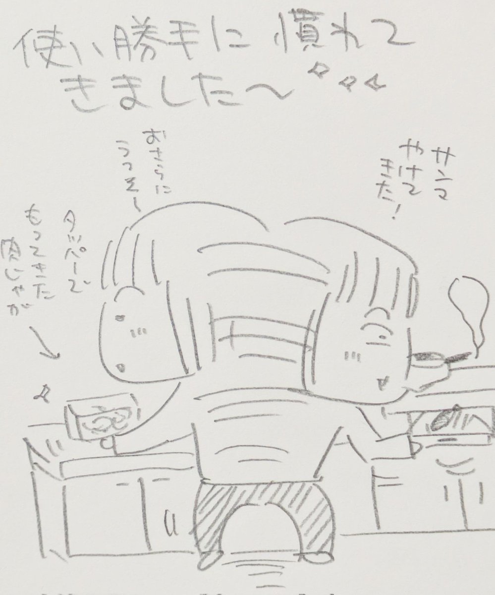 最近は実家へ行き🏠️ひとり暮らしになった父に小まめにご飯を作りに行ってます🚲️🍚自分の育った家なのに慣れない実家の台所…😱最近やっと使い勝手に慣れてきました🍳🥢✨