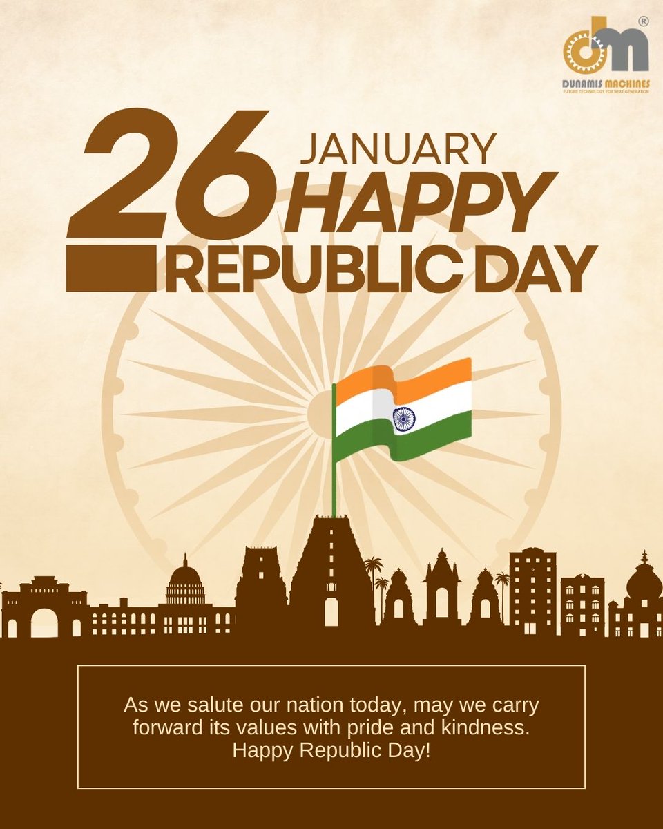Dunamismachine1's tweet photo. Celebrating the spirit of unity, freedom, and progress this Republic Day. Together, we embrace the values that make India stronger. 🇮🇳 Wishing everyone a joyous Republic Day! #RepublicDay #India #UnityInDiversity #ProudToBeIndian #JaiHind #VandeMataram #CelebratingFreedom https://t.co/UAfvLhGOJB