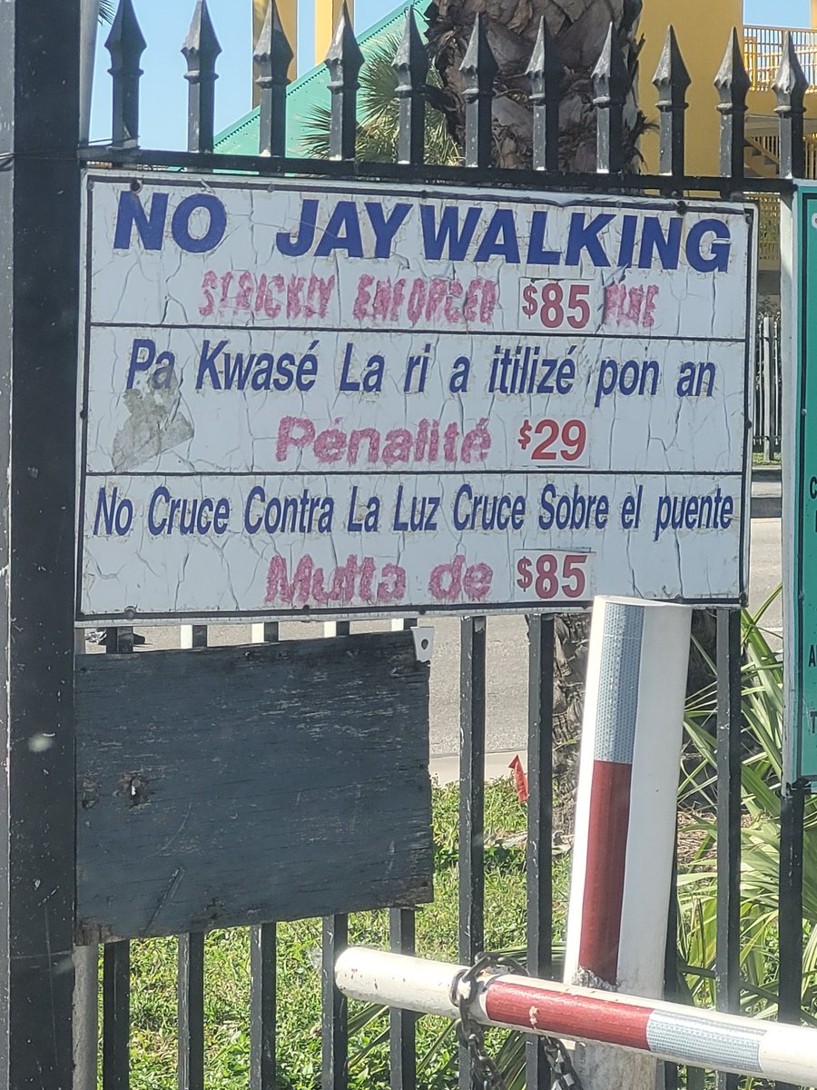 Tegridy_Space's tweet image. In Miami, Jay Walking is an $85 fine for Latinos and Americans. 

But for Hatians, they only have to pay $29! 

This tells you everything you need to know about South Florida. 

Hey @ICEgov, Wen Miami?? Ft. Lauderdale is already a lost hope...
