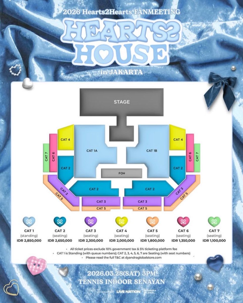 Open Jaswar Tiket Hearts2Hearts Fanmeeting [Hearts2 House] in Jakarta

👾 War Only: 150k/tix
💸 Bookslot: 50k/tix
✅ Data pribadi &amp; self payment
💯 TRUSTED

❌ Cancel? DP bookslot hangus

t. wts wtb jasa titip jaswar konser ticketing service hatuha jkt