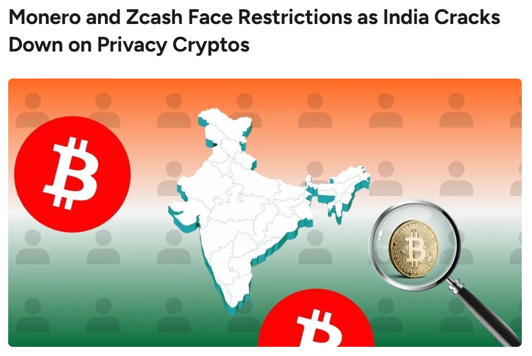 India tightens rules on privacy coins 🇮🇳⚖️
Exchanges restrict Monero, Zcash &amp; Dash under FIU-IND guidance, reinforcing the global shift toward compliant, enterprise-ready blockchains like $XDC.
🔗 coinpedia.org/news/monero-an…

#IndiaCrypto #CryptoRegulation #XDC <a href="/XDCNetwork/">XDC Network</a>