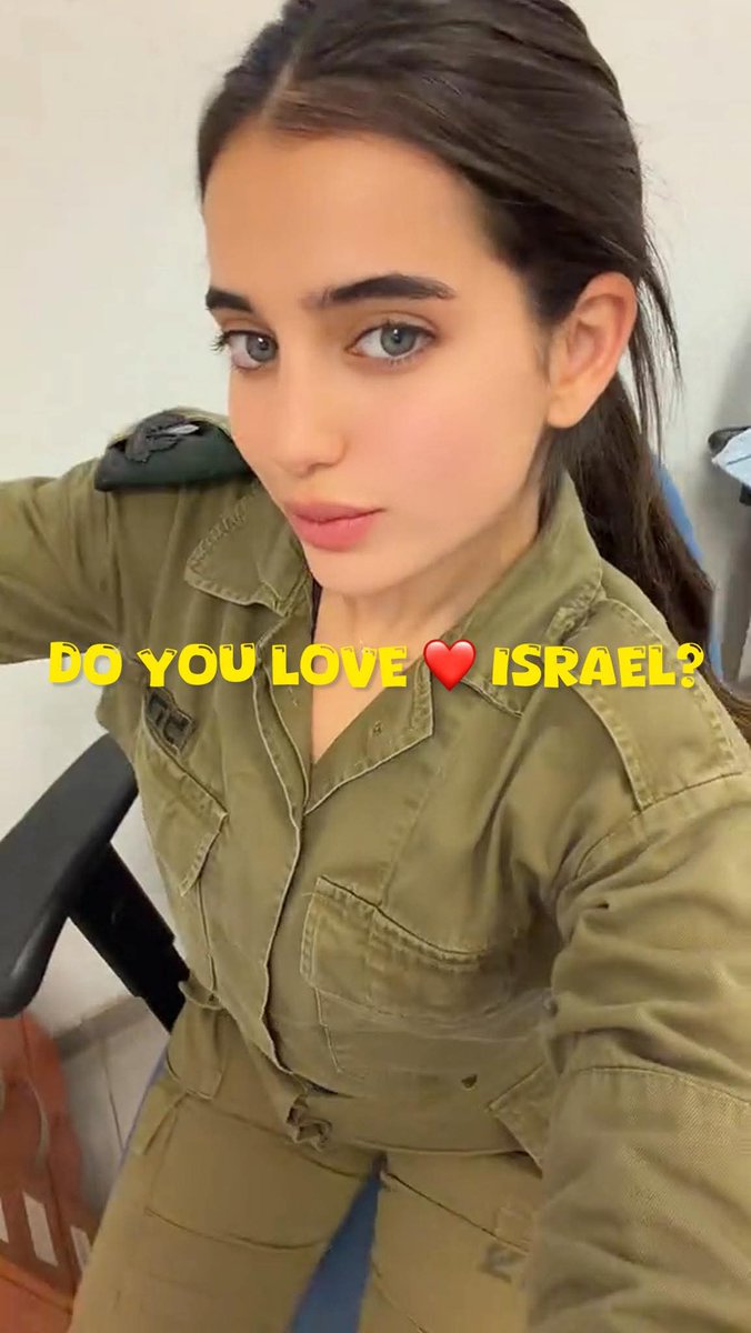 IDFMAGA's tweet photo. She is asking simple question to you.

Do you Love Israel? https://t.co/p4Ule3NoUc