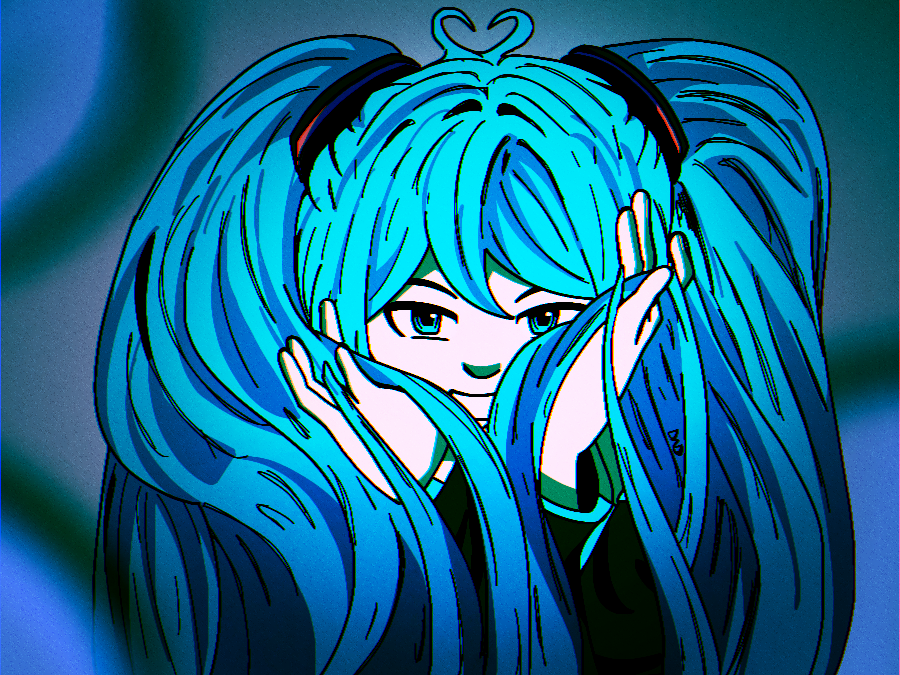 Hatsune Miku! 💙 (Art by Me)