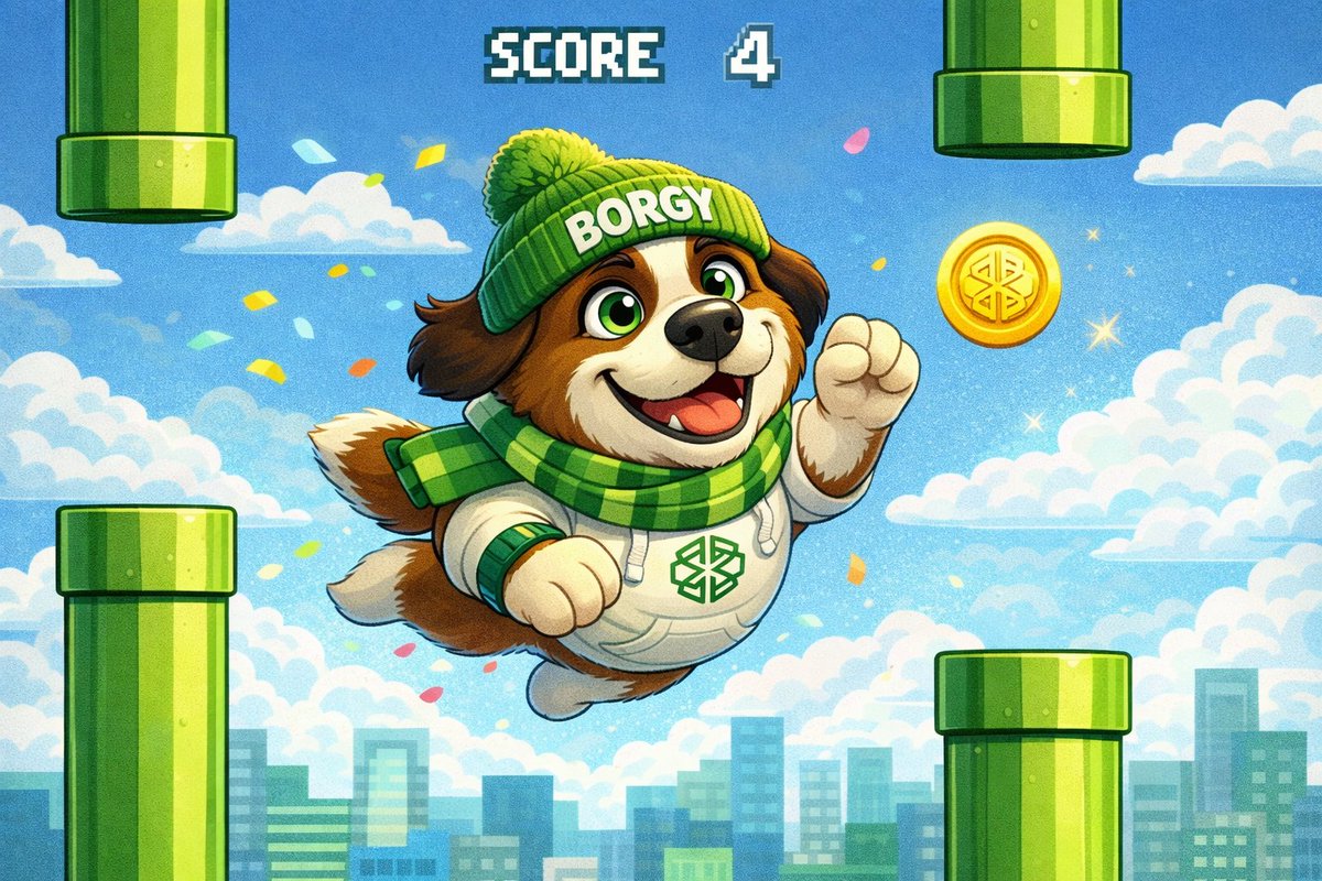 SadikAlWalid1's tweet photo. 🎮🚀 Borgy Flappy Game is LIVE! 🐶💚
Borgy is flying high, dodging pipes, collecting coins, and proving diamond paws never quit.
Test your skills, beat the score, and join the fun now 👉 @Borgyboss_bot

Flap smart. Stay bullish. Mission continues 🌕✨ https://t.co/wpxZtHjCV7