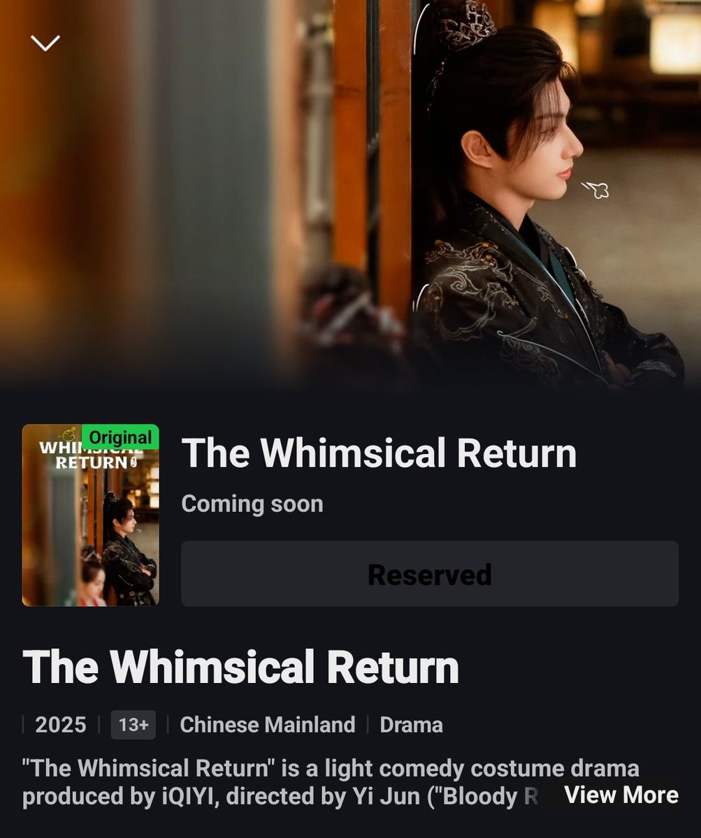 JunPOPbase's tweet image. JUNHUI on the Main thumbnail of The whimsical return on iQIYI.