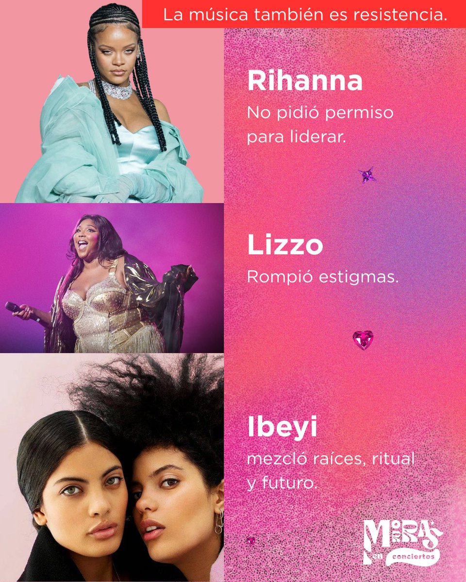 #Efeméride 24 de enero.
Las morras afrodescendientes hacen ruido porque saben lo que valen.
Cantan, gritan, crean, lideran.
No esperan validación: marcan el ritmo.

El escenario es territorio propio.
La música es decisión, presencia y fuerza.

#MorrasenConciertos
#OrgulloAfro