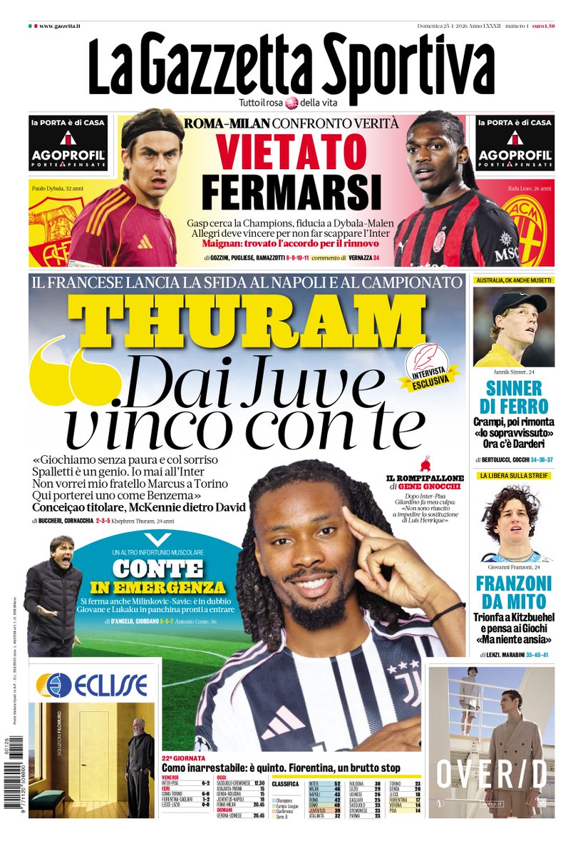 La Gazzetta dello Sport tweet media