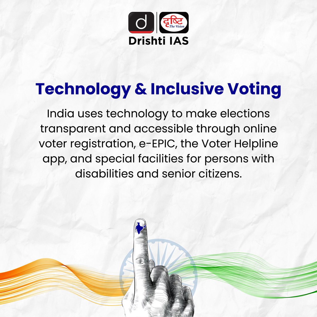 drishtiiaseng's tweet image. One vote, one voice! Exercise your right and strengthen democracy.

#NationalVotersDay #Voters #VoteForIndia #DemocracyInAction #DrishtiIAS #DrishtiIASEnglish