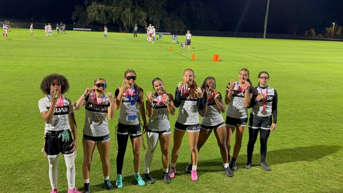 Honored and proud! 
Jaguars Elite are Unrivaled Flag Football Nationals Tournament Champs! My team showed up! <a href="/DuvalSports/">Duval Sports</a>