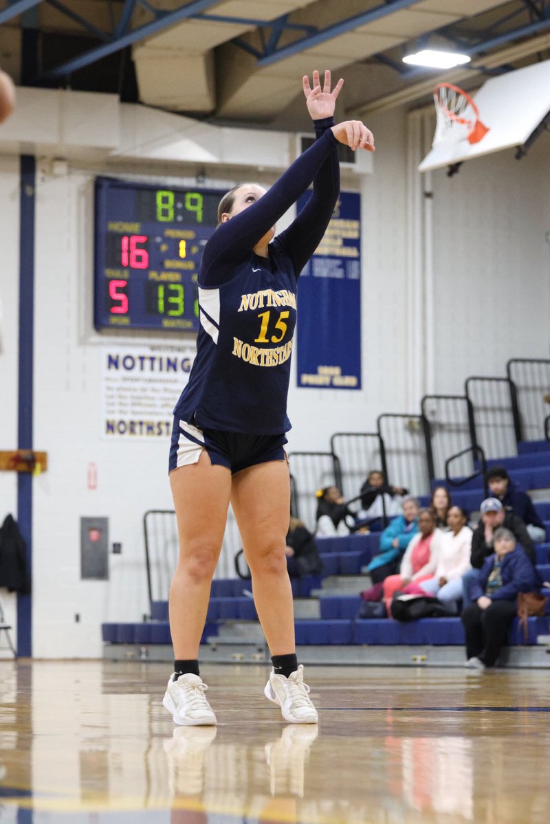 StarAthleticsAD's tweet image. Today the Nottingham Girls Basketball team beat Pemberton 46-32 to win their second game in a row.  Lily Jacobs led the team with 12, Olivia Elnaggar and TiKayla Smith each at 10 points each.  This was their 4th win of the season.  @WeAreHTSD @NottinghamNABC @NottinghamHSAD