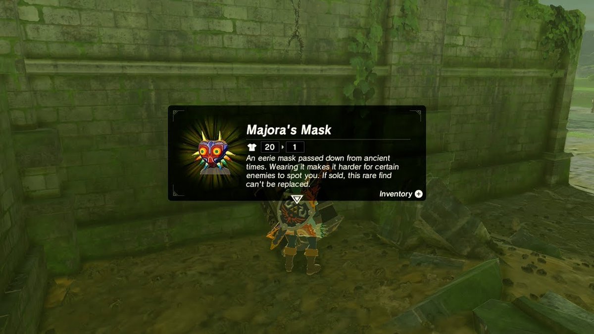 zelinkofficial's tweet image. LOVE the way majora is presented in newer zelda games -empty, powerless, silent- but present nonetheless. just a ghost in the corner of link's vision
majora got in link's HEAD and it freaked him out so bad he won't let himself take his eyes off its corpse, even LIFETIMES later