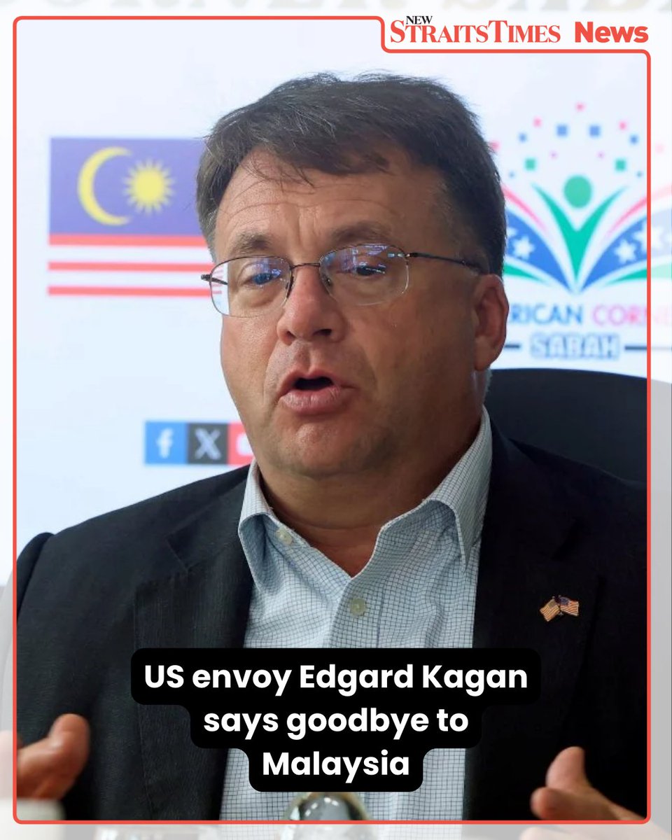 #NSTnation The 22nd United States Ambassador to Malaysia, Edgard D. Kagan, is preparing to close a chapter that extends far beyond a single diplomatic posting.

Between his current tenure and an earlier stint as deputy ambassador from 2014 to 2017, Kagan and his family have spent